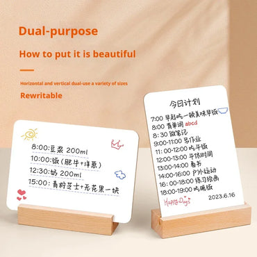 Small Whiteboard Small Blackboard on Double-sided Desk Children's Drawing Board  Shop Erasable Whiteboard Teaching Bulletin