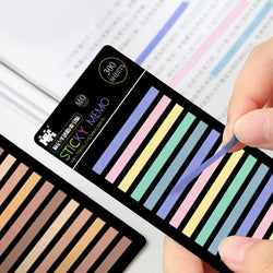 300 Sheets Posted It Transparentes Sticky Notes Self-Adhesive Annotation Read Books Bookmarks Tabs Notepad Aesthetic Stationery