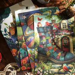 Mr Paper 30pcs Fairytale world series material paper handbook material background decorative paper DIY collage photo frame album