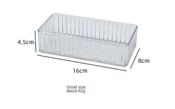 Unlimited Desk Drawer Organizers Set Plastic Bathroom Storage Makeup Organizer Clear Transparent Storage Box Bins