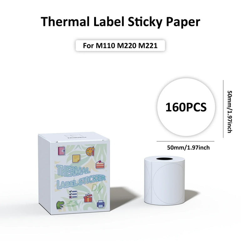 M110 Paper Compatible With M110/M120/M220/M221 Label Maker Printer Thermal paper Label Maker Paper M110 Label For Small Business