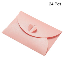 50Pcs Mini Colored Envelope Thick Cardboard Small Foldable DIY Pearl Paper Envelopes Self Locking Buckle Letter Gift Card Cover