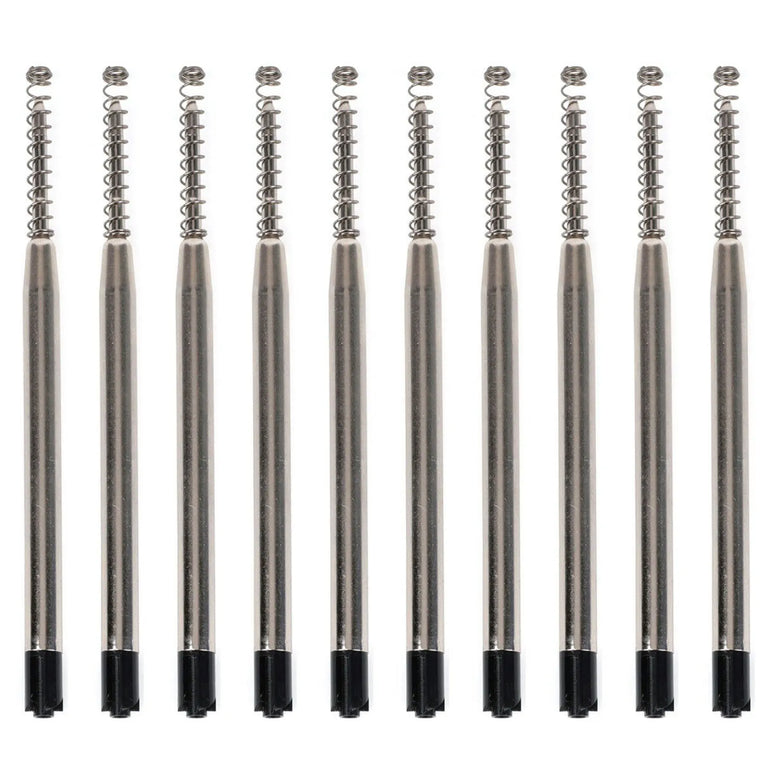 10pcs Ink Pen Point Refill Ballpoint 1mm Medium G2 Refills with Spring