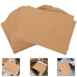 50Pcs Invitation Card Blank Brown Paper Envelope Paper Set Retro Style Suitable For Christmas Valentine's Day And Other Festival
