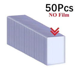 1-50PCS Transparent Korean Kpop Card Sleeve with Protective Film Clear Card Holder Idol Photo Game Card Toploaders Cover 35PT