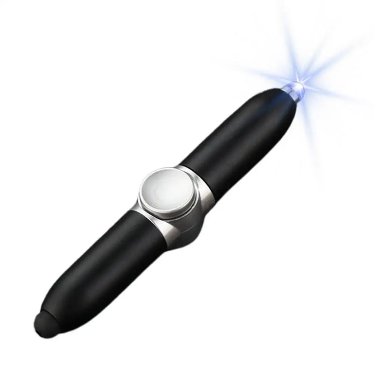 Creative Fingertip Gyroscope Pens Gyro Spinner Light Fidget Toy Pen With Led Relief Stress Finger Ballpoint Pen
