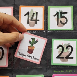 Calendar Pocket Chart for Kindergarten School Classroom with 89 Cards Monthly Calendar Pocket Chart for Kids Learning