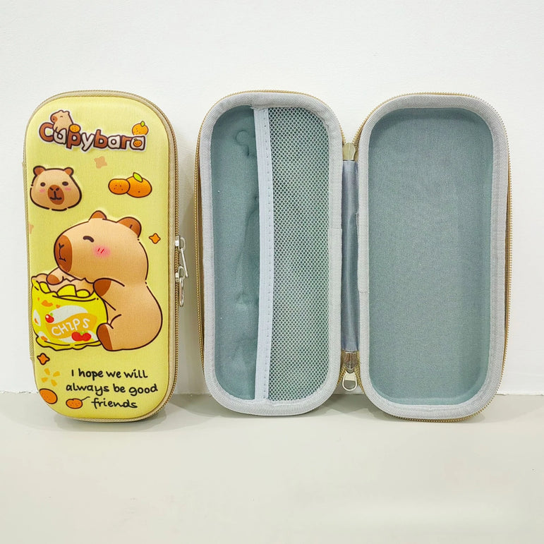 Kawaii 3D multiple anime EVA large-capacity waterproof lightweight student pencil cases, school supplies and stationery bags