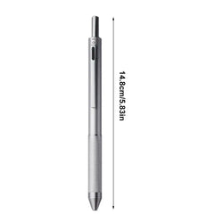 4 In 1 Multifunction Gel Pens Gravity Sensor Metal Retractable Ballpoint Pen 3 Color 0.7mm Ballpoint+0.5mm Mechanical Pencil