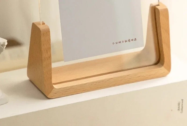 6 In Walnut Beech Photo Frame Wooden Kpop Idol Photo Display Wedding Party Picture Holder Desktop Office Photo Decor CardHolder