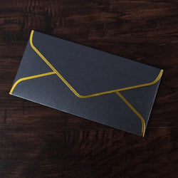 10pcs/set Gold Stamping Envelopes Creative Retro European Business Envelope Letter Paper Envelope Wedding Invitation Gift