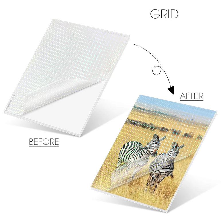 10 Sheets Cold Laminating Film Glossy Transparent Label Sticker Self Adheisve Lamination Film Waterproof Overlay Photo Picture