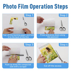 50Sheets A4 Paper Cold Laminated Film Holographic Sand Foil Glitter Glass Hot Stamping On Photo Laminating Film to Protect Photo