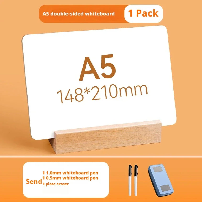 Small Whiteboard Small Blackboard on Double-sided Desk Children's Drawing Board  Shop Erasable Whiteboard Teaching Bulletin