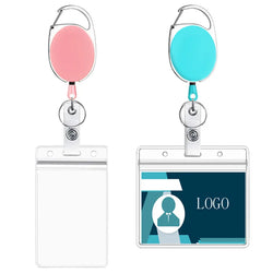 New Retractable Nurse Badge Reel Clip Badge Holder Students Doctor ID Card Holder Keychain Office Accessories
