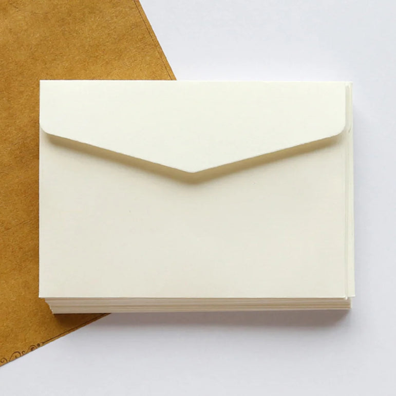 100 Pcs Mini Blank Envelopes Card Storage Bag Paper Envelope Document Holder Business Letter Envelope Money Bag Thickened File
