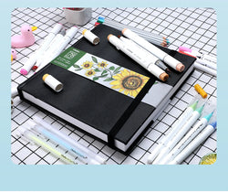 Ohuhu Sketchbook Marker Paper Pad Art Sketch Book Drawing Papers Hardcover Sketching Books for Markers Heavyweight Sketchpad
