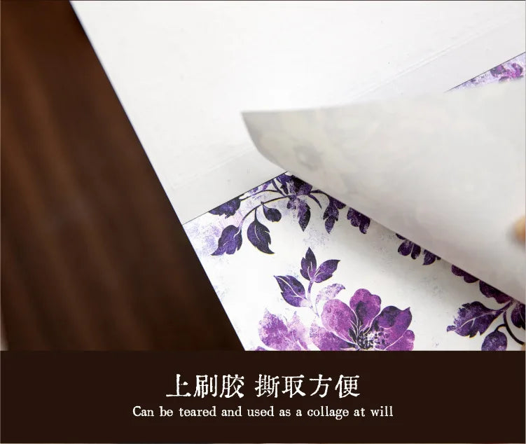 20pcs/lot Memo Pads Material Paper Renaissance Illustrated Scrolls Junk Journal diary Scrapbooking  Background Decoration Paper