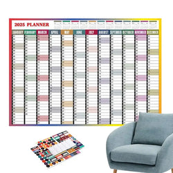 2025 Calendar Planner Sheet Large Wall Calendar Kawaii To Do List Planner Target List Schedule Organizer Office Supplies