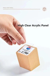 Sign Holder Price Name Card Tag Label Counter Top Number Price Tag Price Display Stand Case
