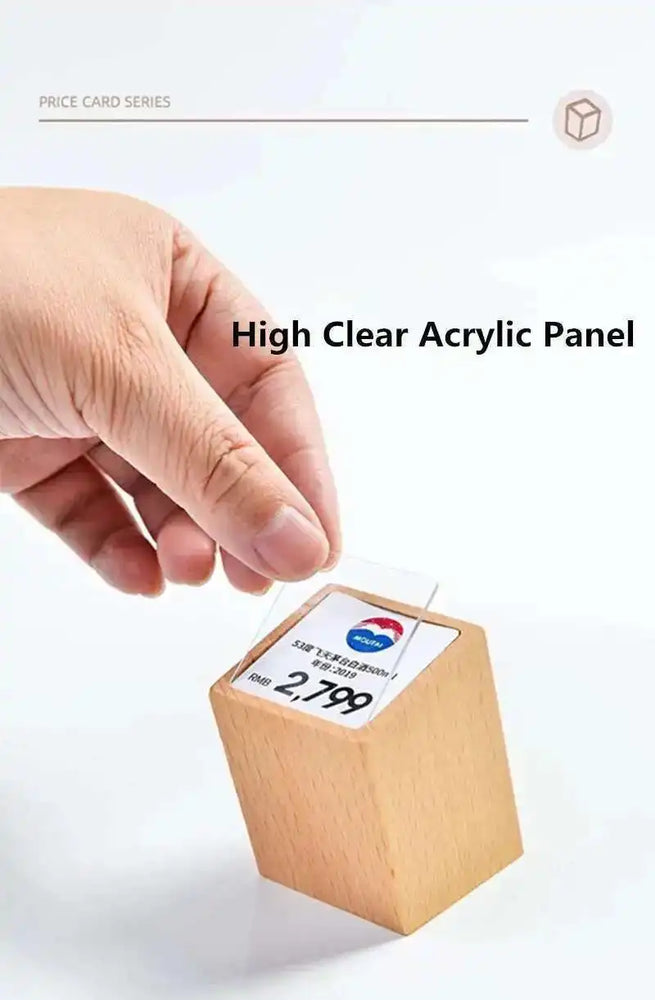 Sign Holder Price Name Card Tag Label Counter Top Number Price Tag Price Display Stand Case