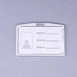 Aluminum Alloy Card Holder Retractable Badge Reel Employee Staff Name ID Work Card Holder Business Supplies